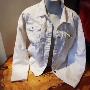 One 2 White Jean Jacket
